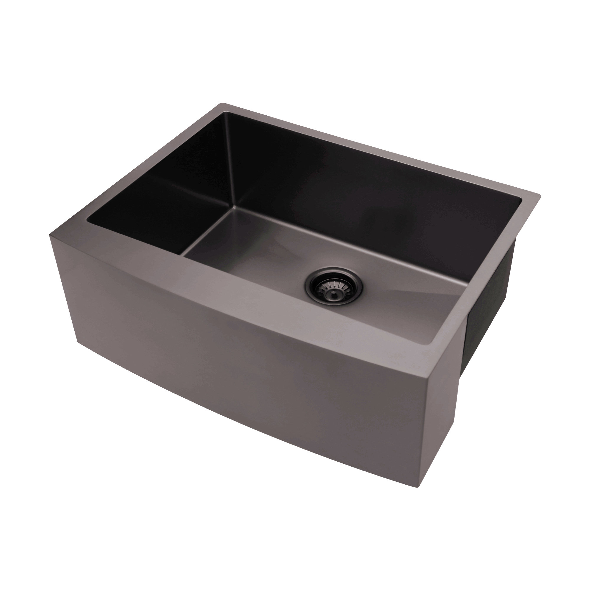 DAPPER DOODLES INC 33"X21"X10"Farmhouse Apron Single Bowl Stainless Steel Kitchen Sink - Wayfair ...